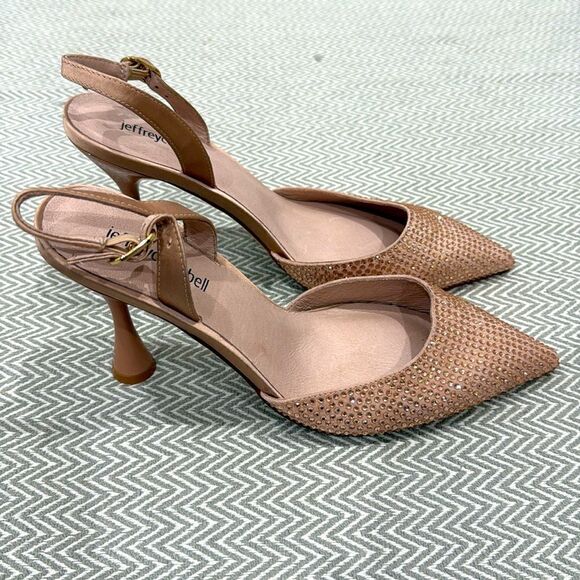 Jeffrey Campbell Zivote Slingback Pump Heels In Light Pink Rose Size 8 - Picture 4 of 7